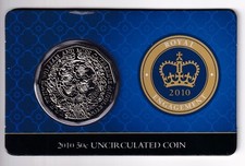 AUSTRALIAN: 2010 50 CENT QUEEN ELIZABETH II ROYAL ENGAGEMENT UNC COIN #PL2048