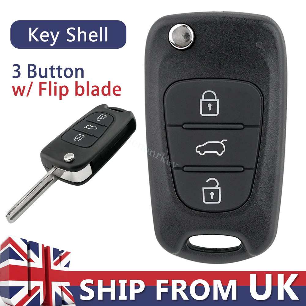 Replacement Remote Key Fob Case Shell for KIA Ceed Sportage Rio Optima 3 Button