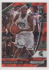 2020-21 Panini Prizm Draft Picks Red Ice Prizm Cassius Winston #69 2l4