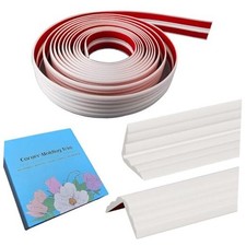 Inside Outside Corner Trim, Peel and Stick Wall 1.5in x 16.4ft 305-White