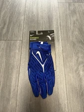 Nike Superbad 6.0 Football Gloves Blue/White Adult Size Large DX4520 421 New