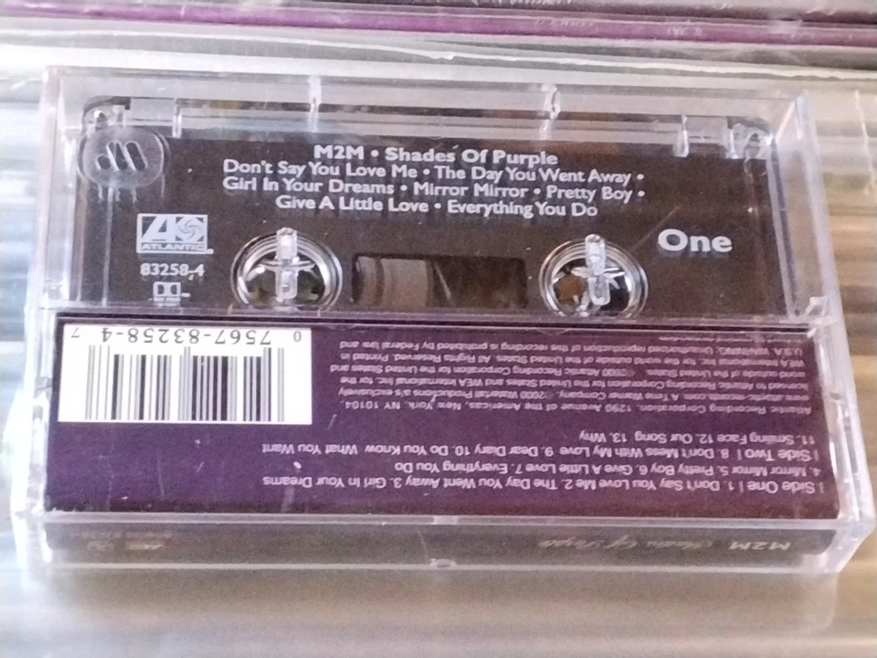 M2M SHADES OF PURPLE CASSETTE USA EDITION 2000 HYPE STICKER SEALED Atlantic POP - Image 2 of 4