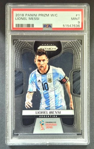 2018 Panini Prizm World Cup #1 Lionel Messi PSA 9