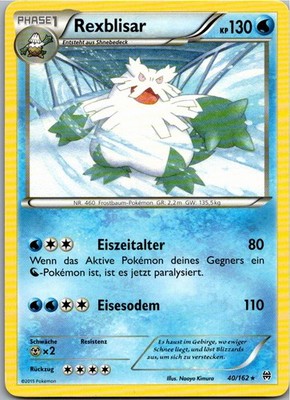 Pokémon Rexblisar 40/162 TURBOstart Deutsch