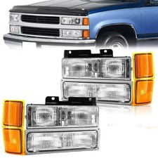 For 1994-1999 Chevy Tahoe Suburban Ck 1500 2500 3500 Headlights Bumper Lamps For 1994-1999 Chevy Tahoe Suburban Ck 1500 2500 3500 Headlights Bumper Lamps