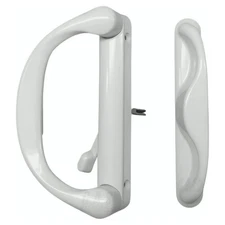 Sliding Patio Door Handle Set for Milgard, White