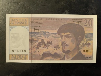 FRANCE billet 20 francs DEBUSSY - 1997 -  UNC-NEUF - Photo 1/2