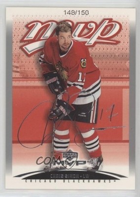 2003-04 Upper Deck MVP Silver Script 148/150 Chris Simon #96 05u8
