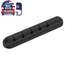 Cable Organizer Silicone USB Cable Winder Desktop Tidy Management Clips Cable Ho