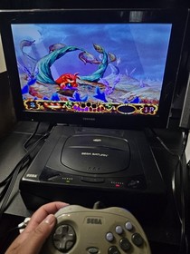 Sega Saturn Model 1 W/ Fenrir DUO, 3D Mount, FRAM Mod, Fully Recap, 512gb