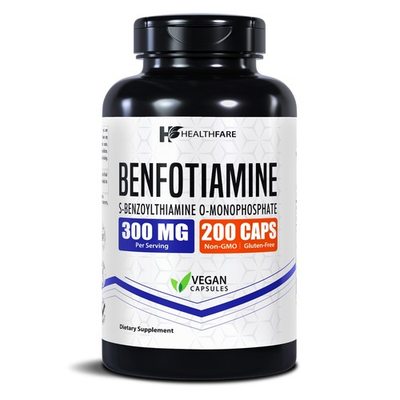 #ad #ad Benfotiamine 300mg 200 Veg Capsules Fat Soluble Thiamine Vitamin B1 HealthFare $21.99