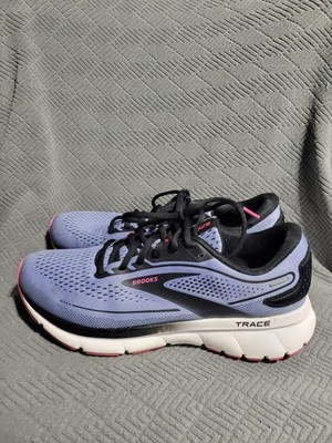 Brooks Trace 2 Purple Impression Black White Running Shoes Size 10