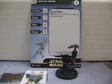  Star Wars Miniatures UNIVERSE Battle Droid 6/60 with card 