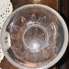 Vintage cut pressed glass Leaf Pattern trinket candy dish — photo 7