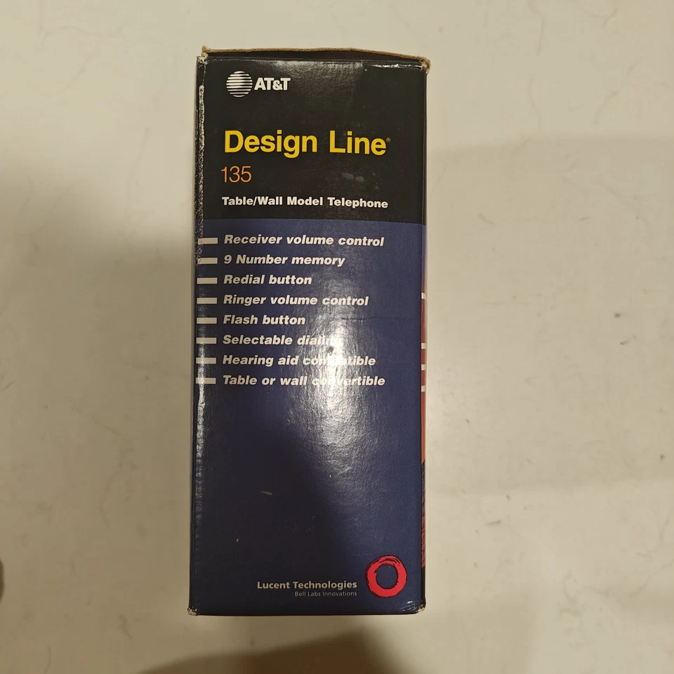 Teléfono AT&T Design Line 135 verde con cable con caja y manual fijo no probado Foto 3 de 4