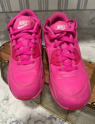 NIKE AIR MAX 90 HYPER PINK   Limited Edition Size 3y Pre-owned No Box Great Cond