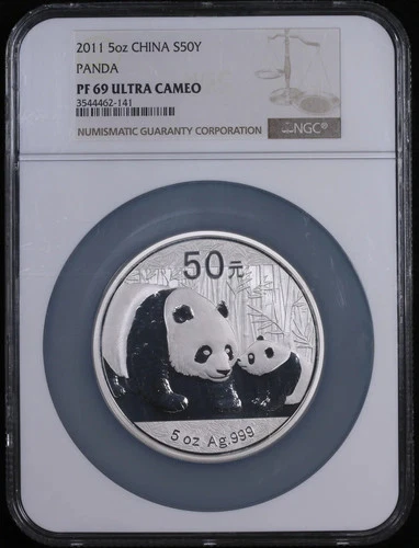 2011 Chinese Silver Panda 1 oz — photo from the most recent tracked eBay sale