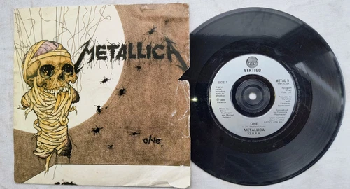 METALLICA "ONE" ORIG VERTIGO UK 7" VINYL 1988 (JUSTICE FOR ALL)