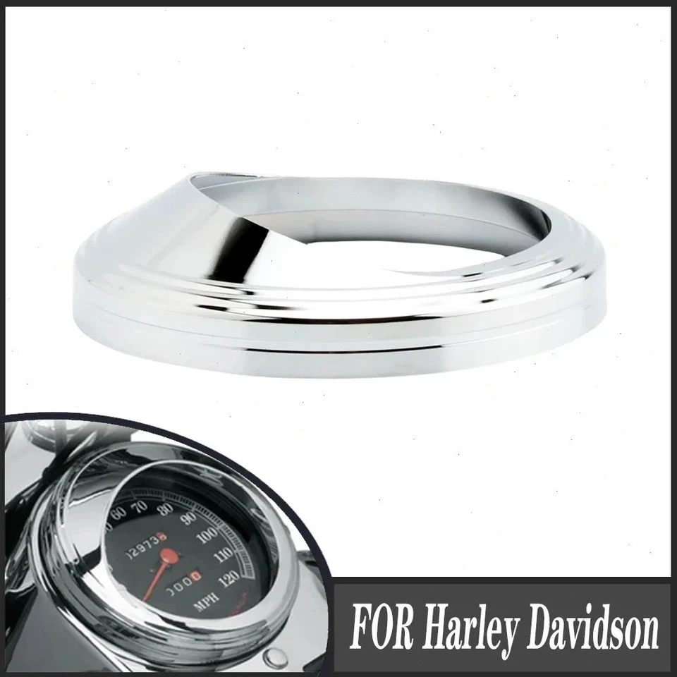 5"Speedometer Gauge Bezel Visor Trim Ring Cover FOR Harley Davidson Fat Boy Dyna - Изображение 4 из 4