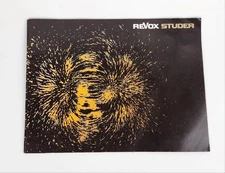 Vintage Revox Studer Original Sales Brochure