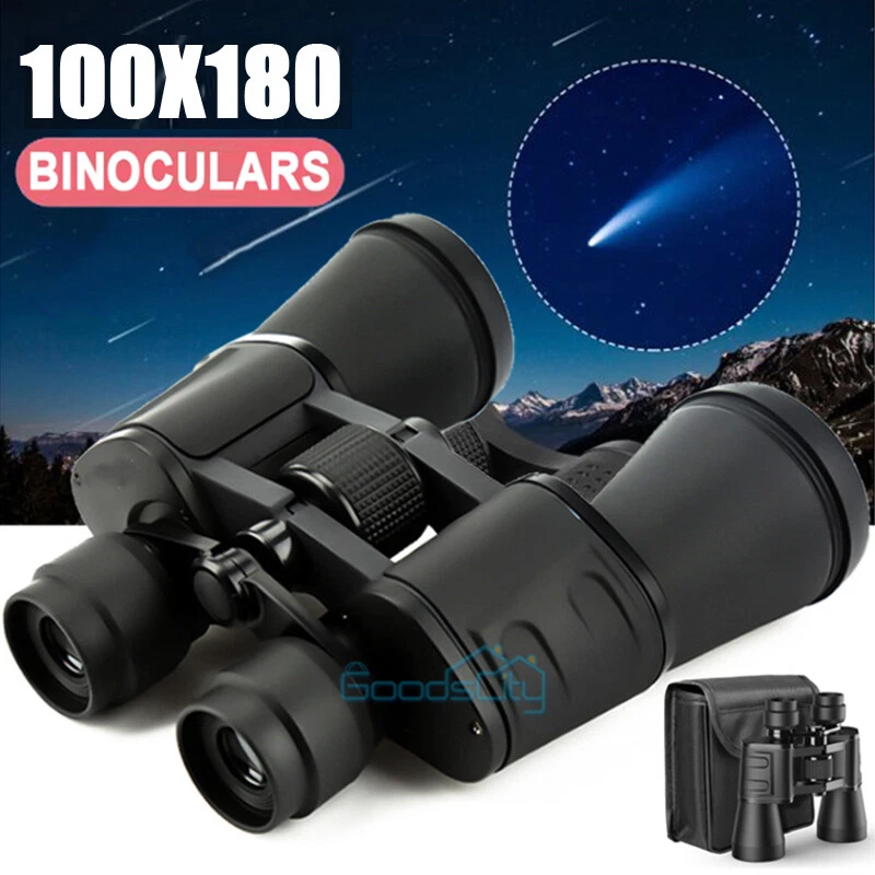 Potentes binoculares zoom militar 180x100 día/baja noche camping caza exterior Foto 3 de 4