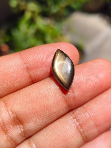 7.99 Cts A STUNNING NO HEAT BLACK STAR SAPPHIRE A RARE MARQUISE SHAPE OF SHARP ⭐ - Bild 4 von 8
