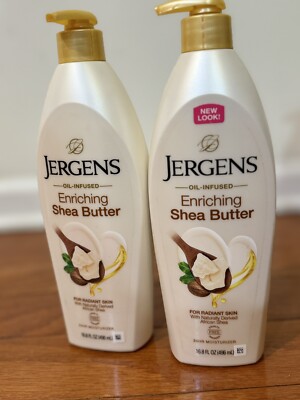 2X Jergens Enriching Shea Butter Lotion Oil Infused 16.8oz Skin Care Moisturizer