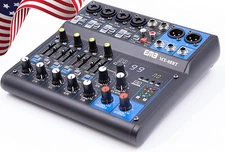 EMB 99 DSP 8-Channel Audio Mixer Mixing Console MP3 Sound Desk With Bluetooth UC