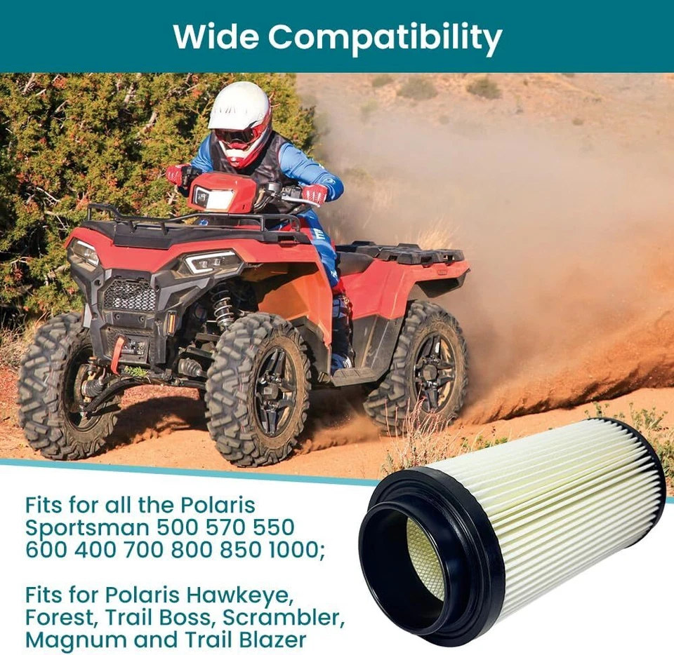 Kit de filtro de aire para Polaris Sportsman 400 500 550 570 600 700 800Stock 7080595 Foto 2 de 4