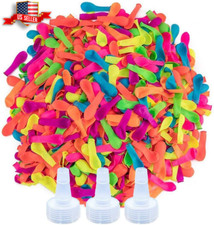 1700 Pack Eco-Friendly Latex Water Balloons  Refill Hose Nozzle Fun for Kids