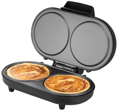 Unold Pancake-Maker American 48165 | 2 Pancakes, Antihaft & Anti-Rutsch