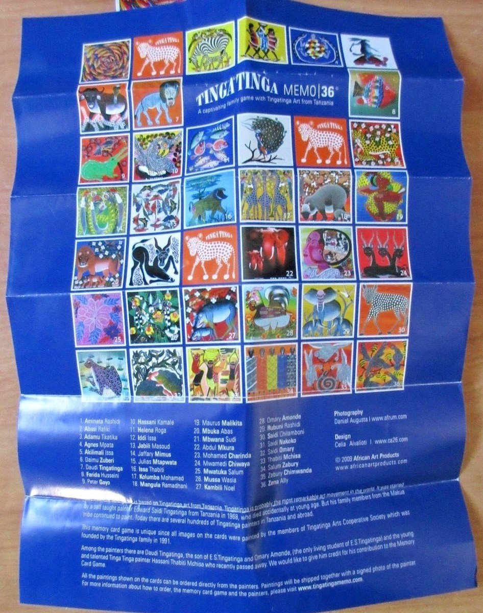 Rare TINGA TINGA MEMO 36 Mini Cards | eBay