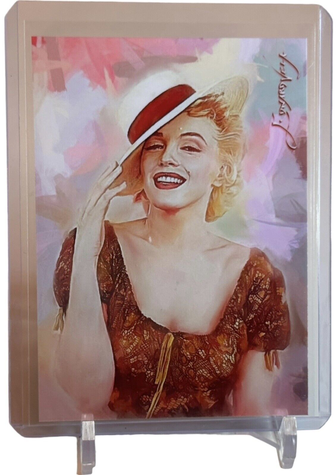 Marilyn Monroe Limited Edition Card No. 129 #42/50 Signed Auto by Edward  Vela