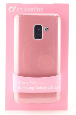 Cellularline Cherry Pink Schutz Hülle Galaxy A8 (2018) Handy Cover Case