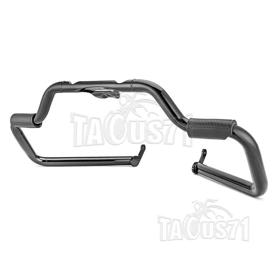 Front + Rear Engine Guard Crash Bar For Harley Heritage Classic FLHC flhcs 18-UP - Image 4 of 4