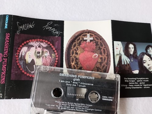 Smashing Pumpkins Gish Cassette Tape Grunge Alt Rock Siva 90's Caroline Tested - Picture 4 of 11