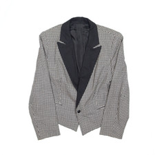 Gil Bret Womens Cropped Blazer Jacket Black Check M