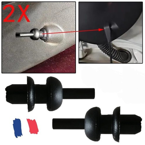 Lot De 2 Clips De Fixation De Plage Arrière Pour Citroën Saxo, Xantia, C2, C3, Xsara Picasso - Blanc, Générique