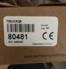 BANNER 80481 T30UXIAQ8 Ultrasonic Distance Measuring Sensor