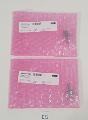 *NEW* LOT OF 2 HERMES LABEL PRINTER RIBBON SENSORS CAB 5955671.001 C112 WARRANTY