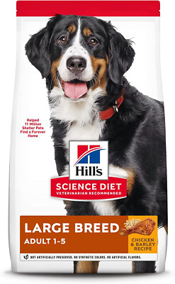 Dog Food, Adult, Large Breed, Chicken & Barley Recipe