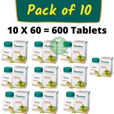 10 x Himalaya Triphala 600 Tabs unterstützt die Verdauung & lindert Verstopfung