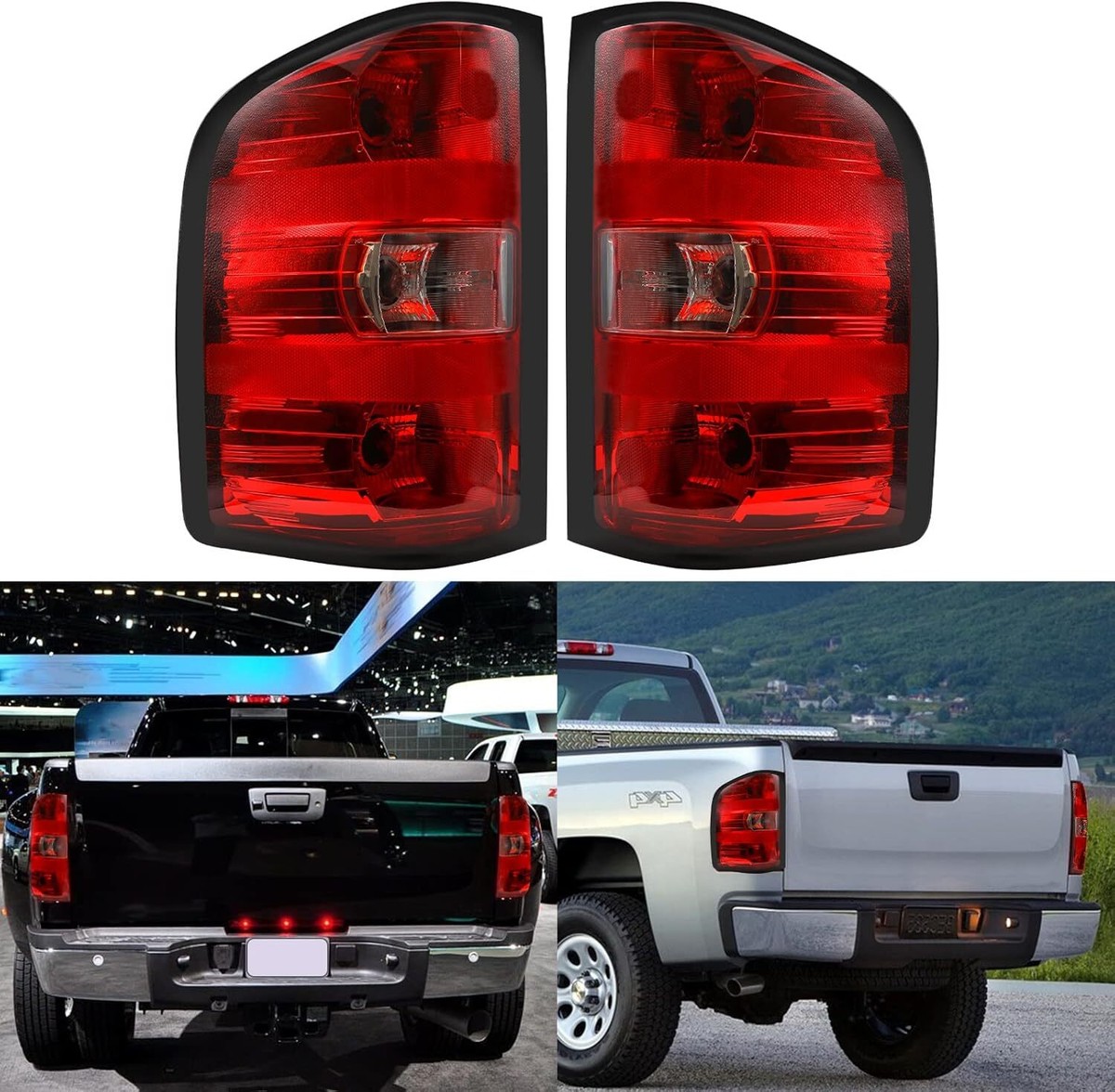 07-13 Chevy Silverado GMC Sierra 1500 2500 3500 HD Tail Light 