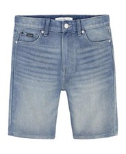 Calvin Klein OAKLAND Big Boys Relaxed Denim Shorts, US 14