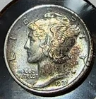 1925 Mercury Dime Nice Original Choice Uncirculated Nice Tone Borderline FB CHRC