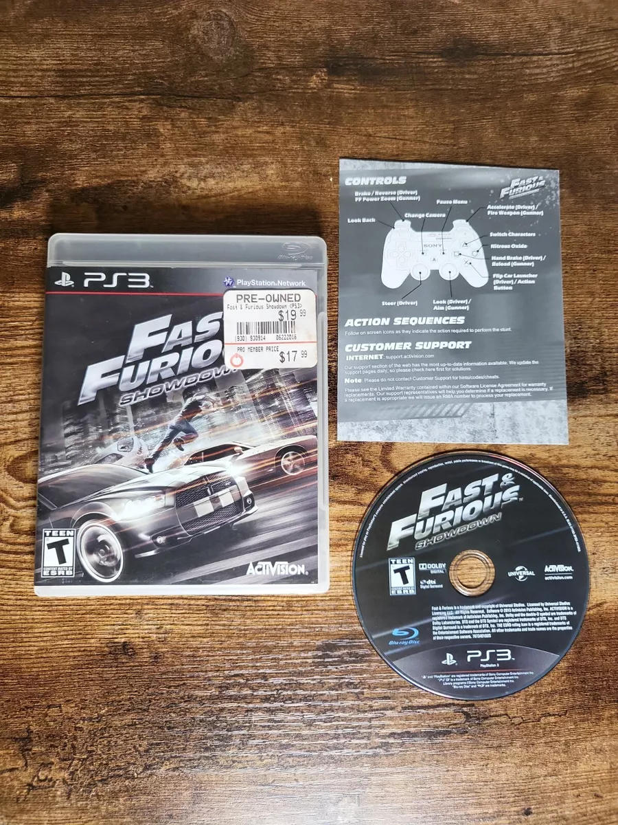 Fast & Furious: Showdown Xbox 360 PlayStation 3 The Fast and the