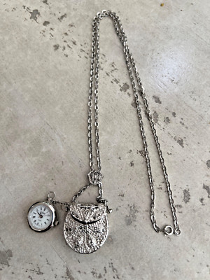 Collezio Watch Locket  27'' Necklace