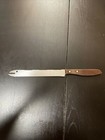 Stainless Japan Steel Bread Duel Edged Knife Wood Handle 7 3/4" Blade — photo 1