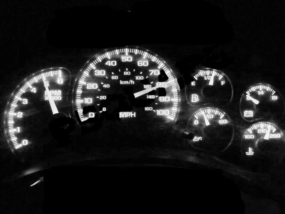 Cuadro de manómetros LED bombillas blancas para camioneta Chevy GMC 99-02 Silverado Foto 2 de 3