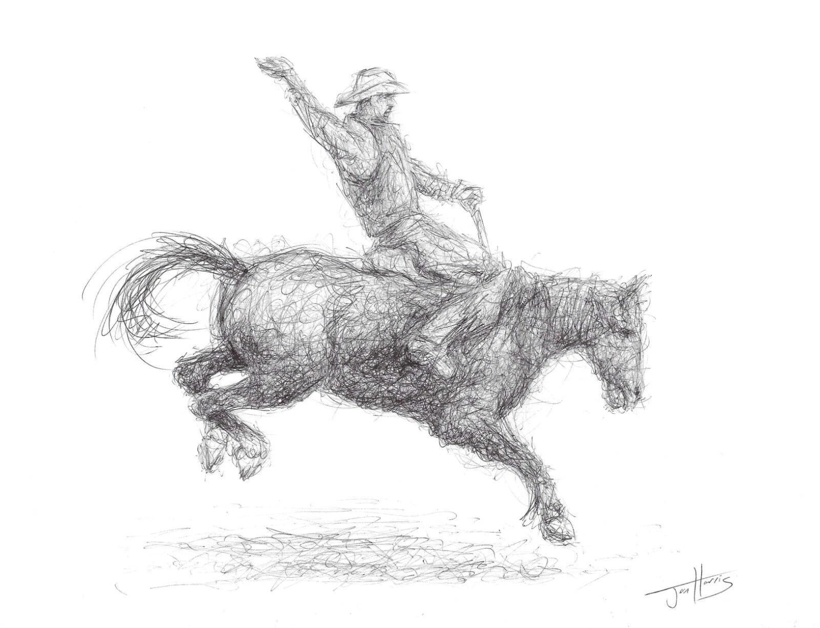 Carreras de caballos de Papel Arte Pinturas